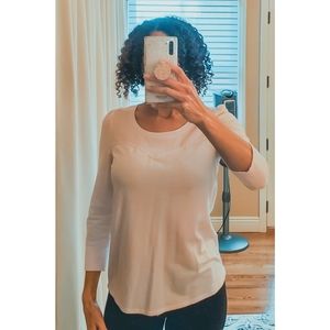 Pink 3/4" Sleeve Top